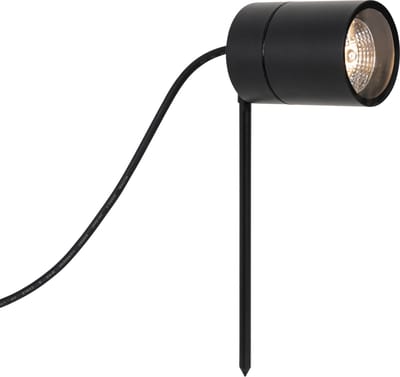 QAZQA solo - Moderne Priklamp | Prikspot buitenlamp - 1 lichts - L 10.7 cm - Zwart - Buitenverlichting