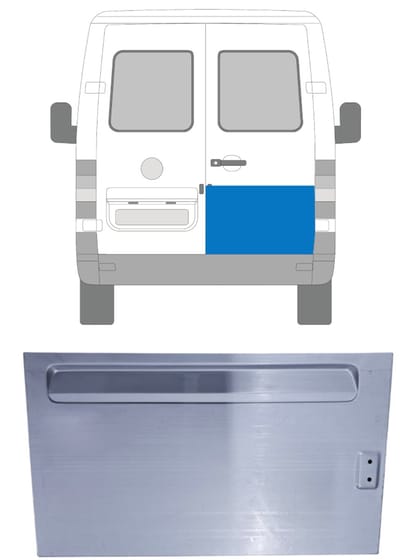 Reparatie plaatwerk achterste deuren voor Volkswagen LT 1996-2005 / Rechts
