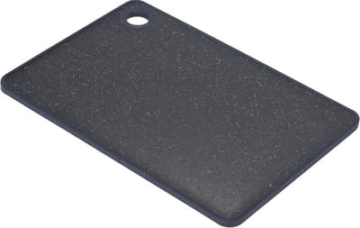 Excellent Houseware snijplank - zwart gemeleerd - kunststof - 23 x 16 cm