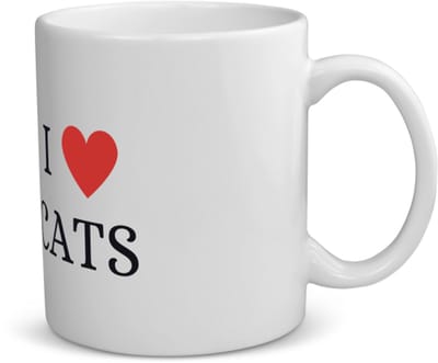Akyol - i love cats koffiemok - theemok - Katten - cadeau kattenliefhebber - cadeau - cadeau poezen liefhebber - 350 ML inhoud