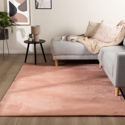 NATURL. Zacht laagpolig vloerkleed - Cozy Roze - 80x140cm
