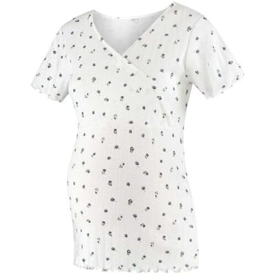 Prénatal zwangerschapspyjama T-shirt Ivory White S Dames