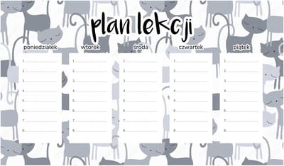 Wallvy Magnetische Lesrooster - Grijze Katten - 30x17,5CM - Personaliseerbaar