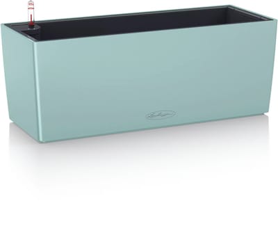LECHUZA BALCONERA Color 50 - Plantenbak - met uitneembare binnenbak - met bewateringssysteem - ALL-IN-ONE set met LECHUZA-PON - pastel groen