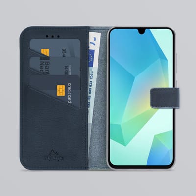 My Style Telefoonhoesje geschikt voor Samsung Galaxy A16 Hoesje | My Style Flex Wallet Bookcase Portemonnee | Pasjeshouder voor 3 Pasjes | Telefoonhoesje voor Pinpas / OV Kaart / Rijbewijs - Royal Blue | Blauw