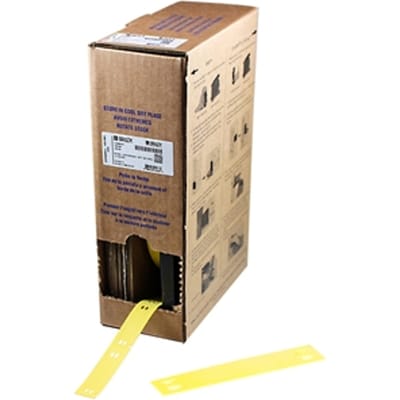 Brady BM71H-2-7643-YL draad- en kabellabels geel | 75,00 mm x 10,00 m (origineel)