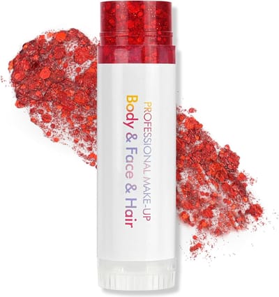SnelShoppen - Glitter Stick voor Gezicht en Lichaam, Roterende Flash Stick met Permanente Glans voor Feest, Muziek en Avonden, Veilig voor Gevoelige H