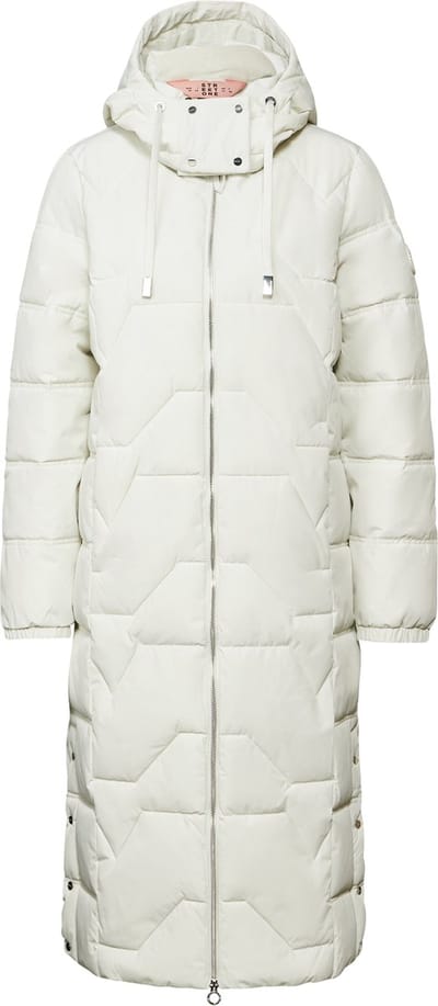 Street One long padded Jacket with Teflon - Dames Jas - frosty grey - Maat 40