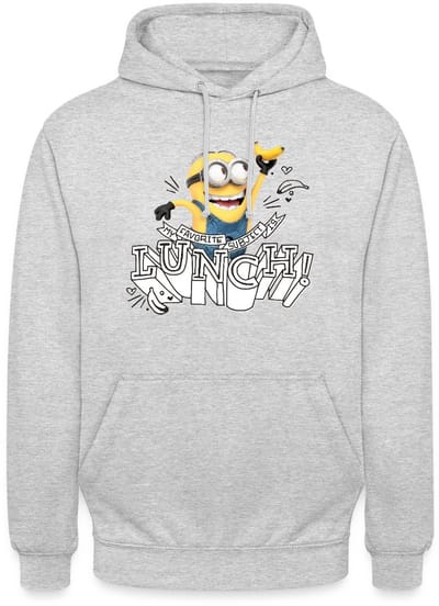 Minions Met Banaan Mijn Favoriete Thema Is Lunch Hoodie Unisex