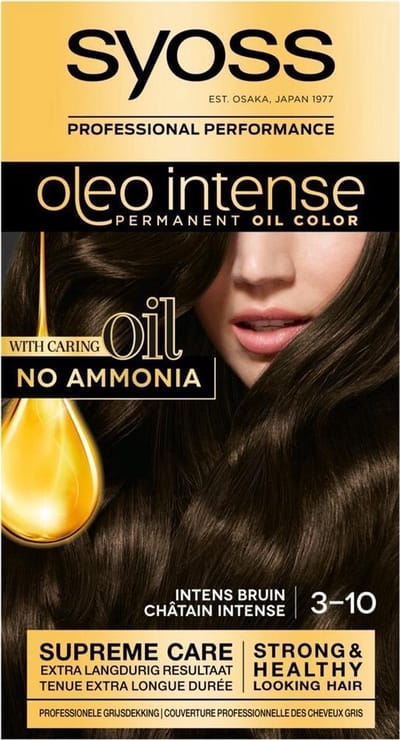 Syoss Oleo Intense - Haarverf - 3-10 - Intens Bruin - 115ml x 12
