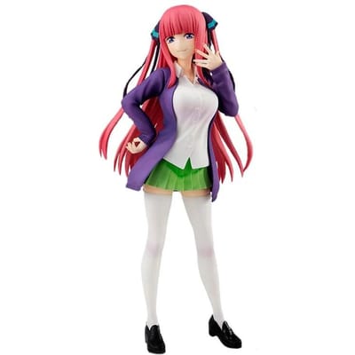 Heet Anime The Quintessential Quintuplets Figuur Schooluniform Geplooide Rok Staand Nakano Miku Model Statisch Actie Speelgoed 18cm No box