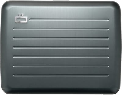 Ogon Designs Stockholm V2 Large Creditcardhouder – Dames en Heren – Aluminium Wallet met RFID Bescherming, Extra Geldvak & Waterbestendige Sluiting – Platinum