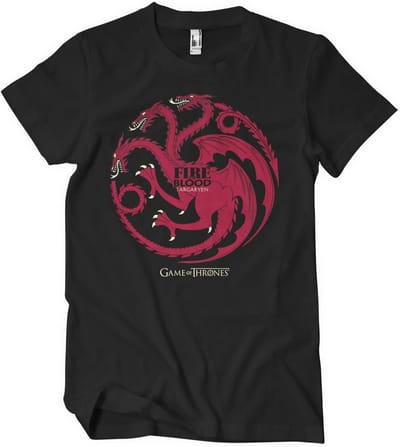 Game of Thrones T-shirt Targaryen Fire & Blood T-shirt WB-1-GOT003-H71-8