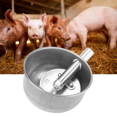 RVS Varkens Drinkwaterbak Biggen Automatische Drinkfonteinen Voederapparatuur brown