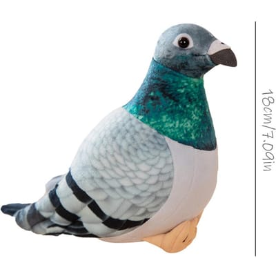 Realistische Duiven Knuffels Hoge Kwaliteit Zacht Levensgetrouw Grijs Heuvel Wit Duiven Vogels Met Ogen Veer Huisdecoratie Verjaardagscadeaus gray