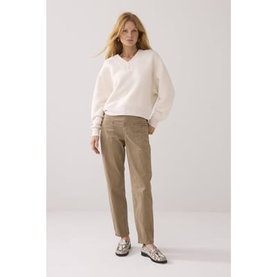 Summum Woman Tapered Aurora Stretch Twill Funghi Größe: 34 | Chinos Outlet | Damen
