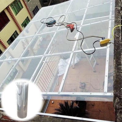 Dakplaten - Polycarbonaat Platen - Buitenruimte Bedekken - UV-bestendig Slagvast - 1x10m - Transparant