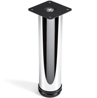 meubelpoot JIM Kastvoet chroom Ø 50 mm / Hoogte: 200 mm hoog draagvermogen door sterke buis van SO-TECH