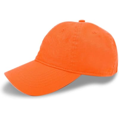 Baseballpet Zachte Top Effen Kleur Zonbescherming Pet Buiten Oude Katoenen Baseballpet Borduurwerk M（56-58cm） orange