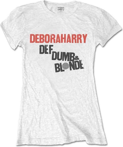 Blondie - Def, Dumb & Blonde Dames T-shirt - M - Wit