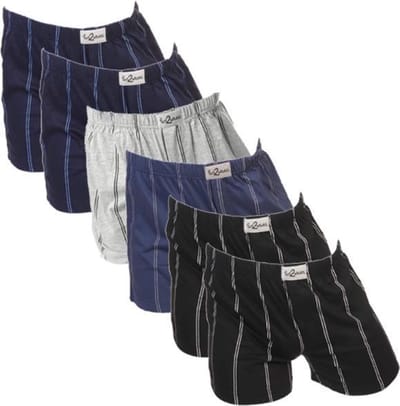 Fun2wear/Funderwear wijd Streep | MAAT M | 6-pack heren boxershorts | assorti