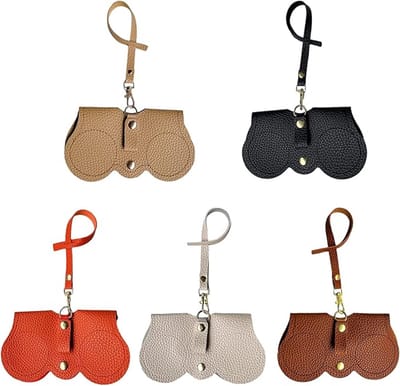 5 stuks - brillenetui - brillenkoker dames - brillenkoker heren - brillenkoker roze - brillenkoker zonnebril -brillenhoes - brillen hoesje - brillenhoesje heren zacht - brillenhoesje stof - Handige opberger - Cadeau voor mannen en vrouwen