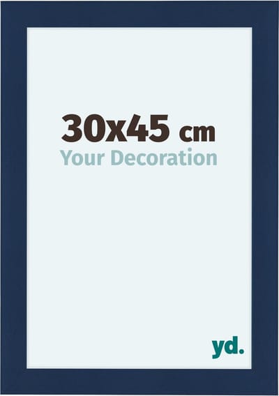 Your Decoration - Fotolijst 30x45 cm - MDF - Donkerblauw Geveegd - Como