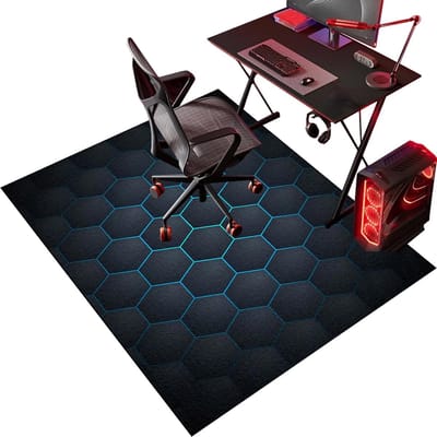 Vloerbeschermingsmat Bureaustoel - Onderlegger Bureau - Hard Houten Vloeren - Geluidsdempend - 100 x 120 cm
