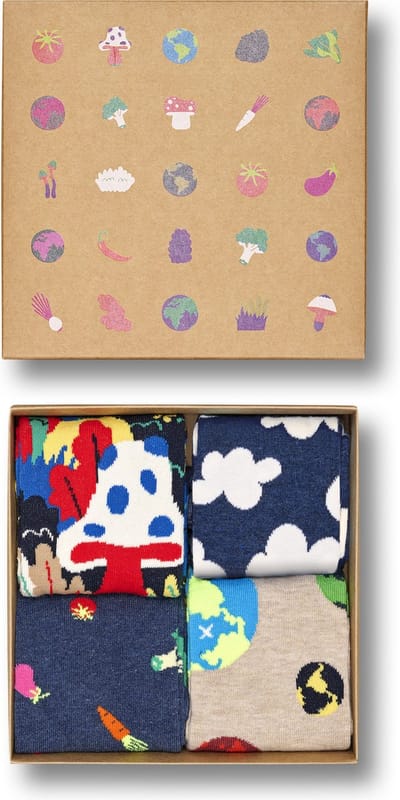 Happy Socks - Wild and Free socks giftset - 4 stuks