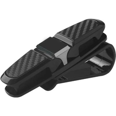 Étui à Lunettes de Voiture Universel Support à Lunettes Pare-Soleil de Voiture Pince à Lunettes de Soleil Carte Billet Support à Lunettes Accessoires Intérieurs Auto noir