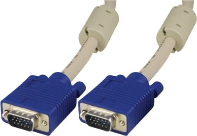 Deltaco RGB-8E, VGA (D-Sub), VGA (D-Sub) Blauw, Wit VGA monitor kabel, 20m