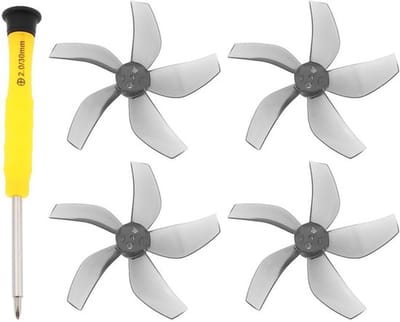 4 Pack Drone 5-Blade Propellers met Schroevendraaier Compatibel met NEO, Grijs