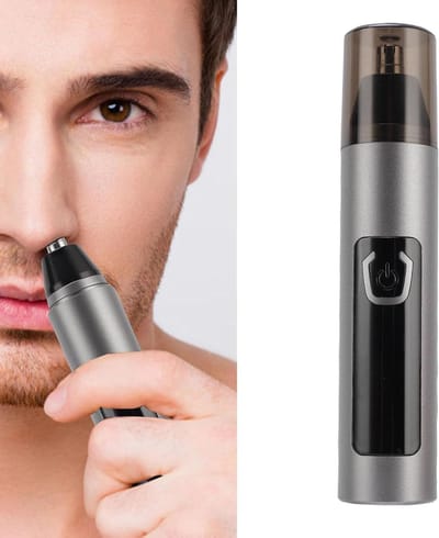Neus en Oor Trimmer - Gezichtshaar Klipper - Persoonlijke Verzorging - Oplaadbaar met LED - 500 mAh Batterij - Grijs