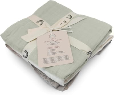 Set van 3 Mousseline Hydrofiele Luiers voor Baby 70x70 cm | 100% Katoen
