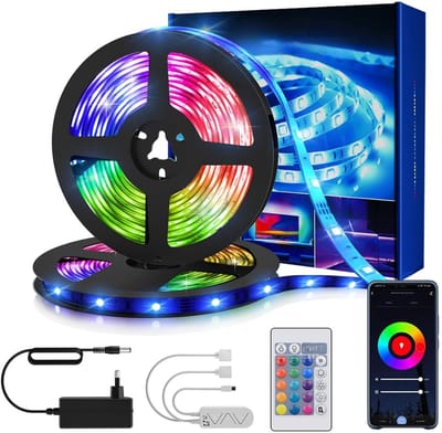 RONN® Led Strip 10 Meter - Smart Led - Led Strip - Blauw - ‎15cm x 10cm x 1cm