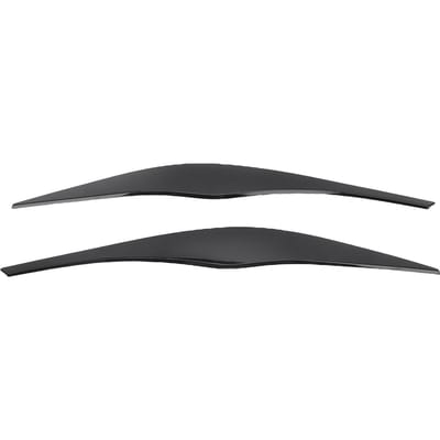 1 Paire Cache-phares Noir Brillant Bande Sourcil Phare Avant Décoration Remplacement pour Série 3 E90 E91 gray