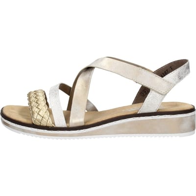 Rieker Sandalen Plat Sandalen Plat - Goudkleur - Maat 38