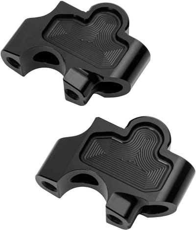 Stuurverhogers Motor - Stuurverhoger Klemmen - Comfortabeler Rijden - CNC Aluminium - 400 Gram - Zwart
