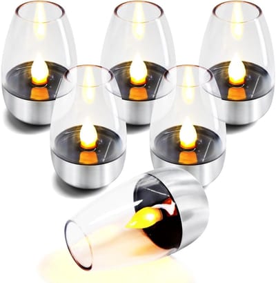 longziming -Zonnevlam Lampen - Solar Fakkels - Buitenverlichting - Automatische Schemeringssensor - Realistisch Flakkerend LED-licht - Kunststof En Roestvrij Staal - Veilig Voor Kinderen En Huisdieren - 6 Stuks