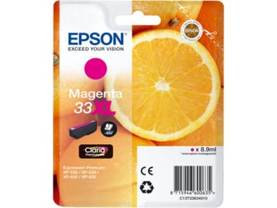 EPSON Cartouche d'encre T3363 XL Magenta - Oranges (C13T33634012)
