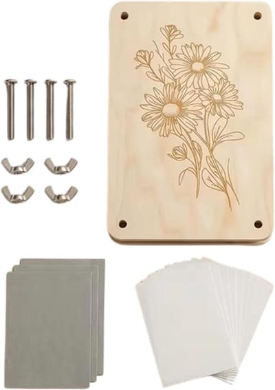 Bloemenpers Knutselset - Geperste Bloemen Kit - Creatief Knutselen - Taai en Stevig Materiaal