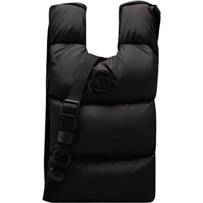 Moncler Legere Merklogo Verstelbare Schouderband Nylon Tote Schouder Crossbody Tas Dames tassen Zwart 5L00012M2170999 Basic Set (Bag+Dust Bag) black