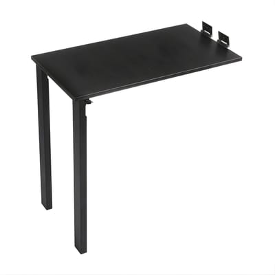 Wandtafel Opklapbaar – Met Poten – 75x40x74 cm – Ruimtebesparende Eettafel / Bureau – Voor Kleine Ruimtes – Zwart