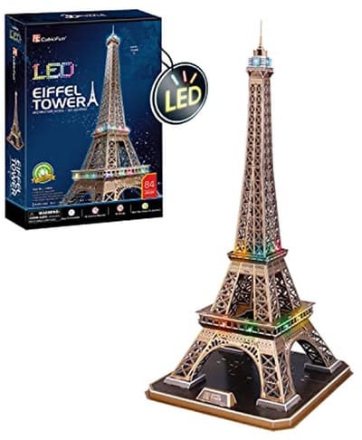 3D Puzzel Eiffeltoren voor Kinderen en Volwassenen - Bouwpuzzel van Bekende Wereldstad