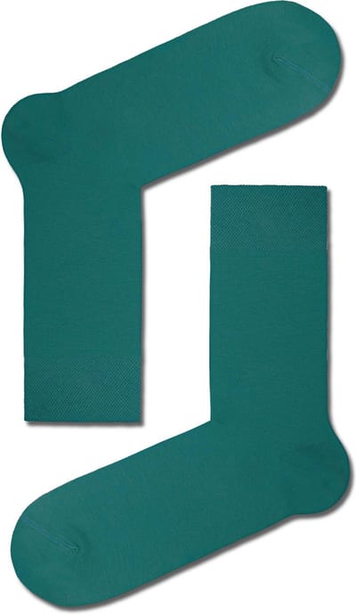 Herensokken klassiek in donker groen,  42/43, 3-paar set.