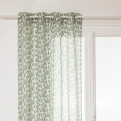 Atmosphera Cosy Gordijn 140x240cm - Kant en klaar met ringen - Groen