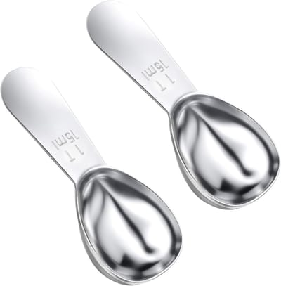 Stainless Steel Dispensing Lepels 15ml - Koffielepel, Portioneer en Meetlepel voor Koffie en Thee, Duurzaam en Handig in Gebruik