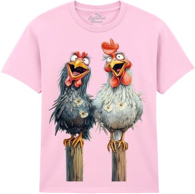 Gekke Kippen Friendly Chickens The Coloured House T-shirt S
