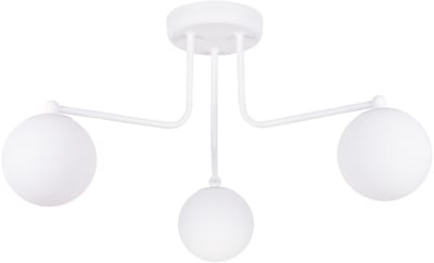 Sollux Lighting Kroonluchter Astral - 29x62x62cm - G9 - wit - staal/glas