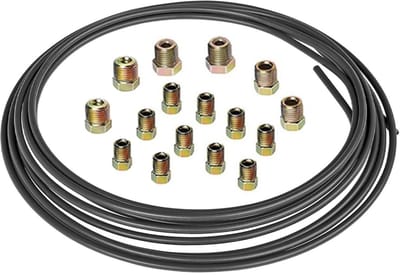 Dailygoods- Remleiding Felsset 7.62m - Remleiding Sleutel - Roestvrij Staal - Duurzaam - Hoge Drukbestendigheid - Eenvoudig te Buigen - Remslang